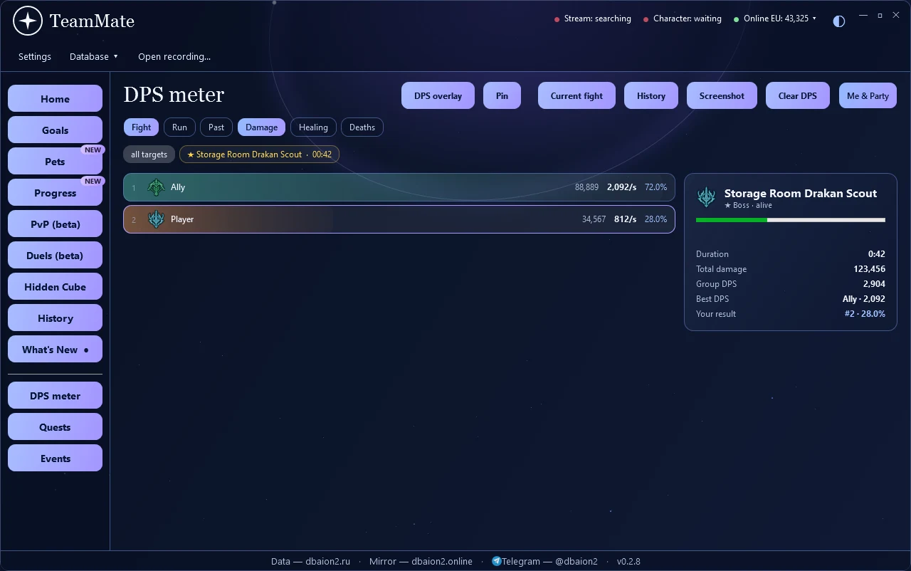 Read your first fight — TeamMate screen · sample data