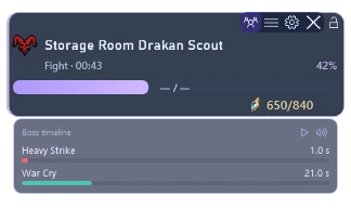 Boss timeline and voice prompts — TeamMate screen · sample data